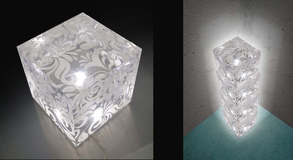 lampada design plexiglass